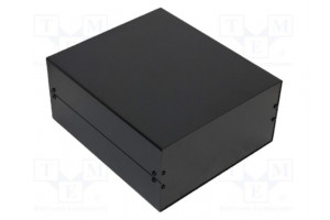 Enclosure: with panel X: 300mm Y: 367mm Z: 134mm aluminium black