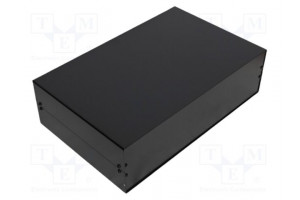 Enclosure: with panel X: 474mm Y: 300mm Z: 134mm aluminium black