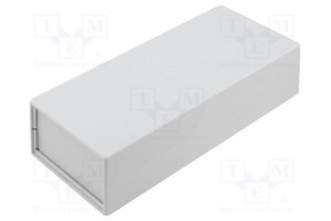 Enclosure: with panel X: 90mm Y: 200mm Z: 49mm polystyrene grey