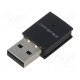 PC extension card: WiFi network USB A plug black 150Mbps