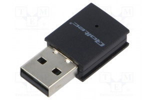 PC extension card: WiFi network USB A plug black 2.4÷5GHz