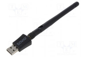 PC extension card: WiFi network USB A plug USB 2.0 black