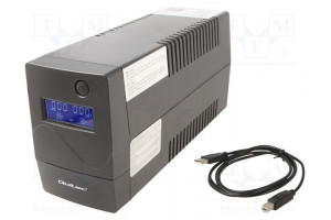 Virtalähde: UPS 600W 1kVA 230V 286x100x144mm 9Ah Uakku: 12V