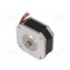 Motor: DC 2-phase,bipolar,stepper 24VDC step 1,8° 0.186Nm 1A