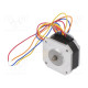 Motor: DC 2-phase,bipolar,stepper 24VDC step 1,8° 0.186Nm 1A