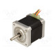 Motor: DC 2-phase,bipolar,stepper 24VDC step 1,8° 0.51Nm 1A