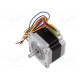 Motor: DC 2-phase,stepper,unipolar 24VDC step 1,8° 0.39Nm 2A