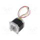 Motor: DC 2-phase,stepper,unipolar 24VDC step 1,8° 0.83Nm 2A