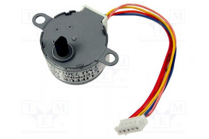 Motor: DC stepper,unipolar 5÷12VDC step 5,6° IP50 Trans: 1: 64