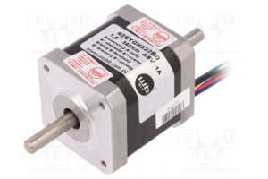 Moottori: DC askel- 4,6VDC 1,8°-askel 0,35Nm 1A 42x42x48mm