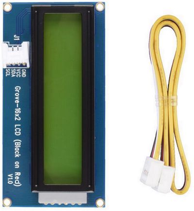 Grove 16x2 LCD (Black on Red)