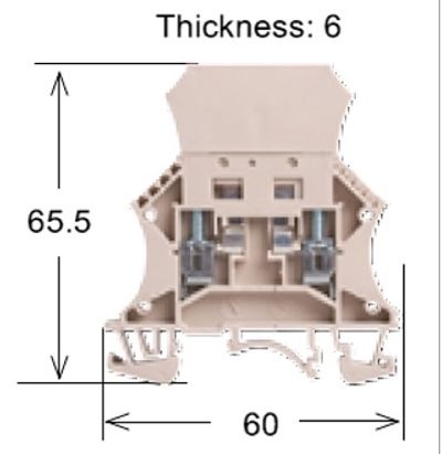 Deca DIODI DIN-KISKOON 35mm 2A 400V