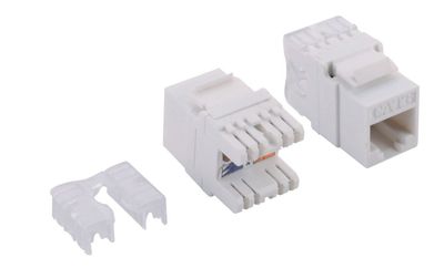KEYSTONE PANEELILIITIN RJ45 CAT6 UTP VALKOINEN