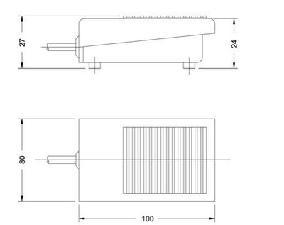 JALKAKYTKIN 10A 250V JOHDOLLA ON-(ON) JALKAKYTKIN 10A 250V JOHDOLLA ON-(ON)