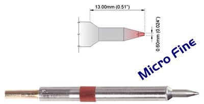 Thermaltronics K80 JUOTINKÄRKI 0,6mm TERÄVÄ 30°