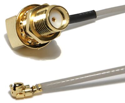 U.FL IPEX - SMA naaras kulma mikrokoaksiaali välikaapeli 150mm 