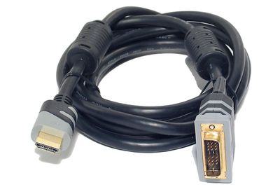 DVI-D/HDMI SINGLE LINK VÄLIKAAPELI 1m