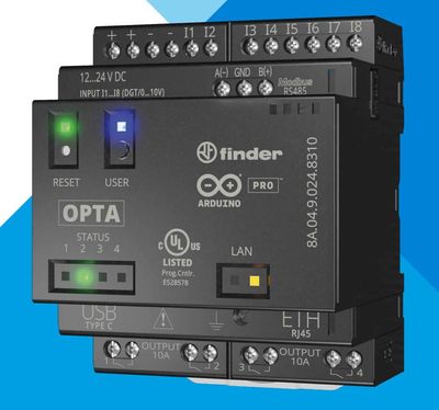 Finder Opta PLUS Base + ModBus OHJELMOITAVA LOGIIKKARELE (PLR)
