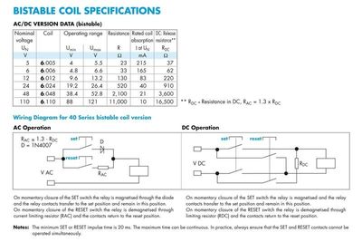 PCB-RELE 1-VAIHTO 16A 24VDC Bi-stabiili