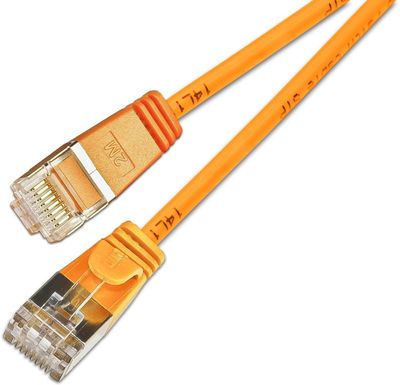 CAT6 OHUT VERKKOKAAPELI U/FTP 0,15m oranssi