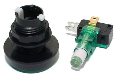 MIKROKYTKIN ISOLLA PAINIKKEELLA JA VALKOISELLA 12V LEDIVALOLLA MIKROKYTKIN ISOLLA PAINIKKEELLA JA VALKOISELLA 12V LEDIVALOLLA