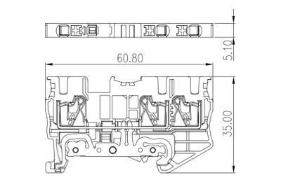 Dinkle DP2.5N-TN-PE, GTB C3, pushin, 0.14-4mm2, GY