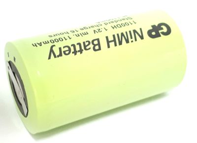 D-AKKU NiMH 1,2V 11Ah JUOTOSKORVILLA