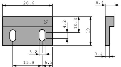 REED-KYTKIMEN MAGNEETTI RUUVIKIINNITYKSELLÄ REED-KYTKIMEN MAGNEETTI RUUVIKIINNITYKSELLÄ