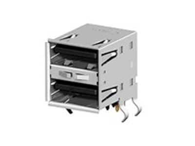 USB-A dual RA pcb Au0,76um