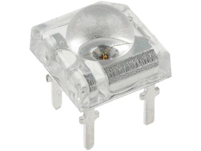 LED 7,62x7,62mm PUNAINEN 4000mcd 60ast