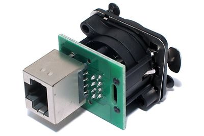 EtherCon RJ45 NAARAS XLR-MALLINEN PANEELILIITIN EtherCon RJ45 NAARAS XLR-MALLINEN PANEELILIITIN