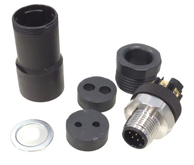 M12-LIITIN 8-NAPAINEN RUUVATTAVA A-CODE M12-LIITIN 8-NAPAINEN RUUVATTAVA A-CODE