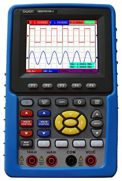 Owon HDS1022M-I KÄSISKOOPPI 20MHZ 2CH (ISO)