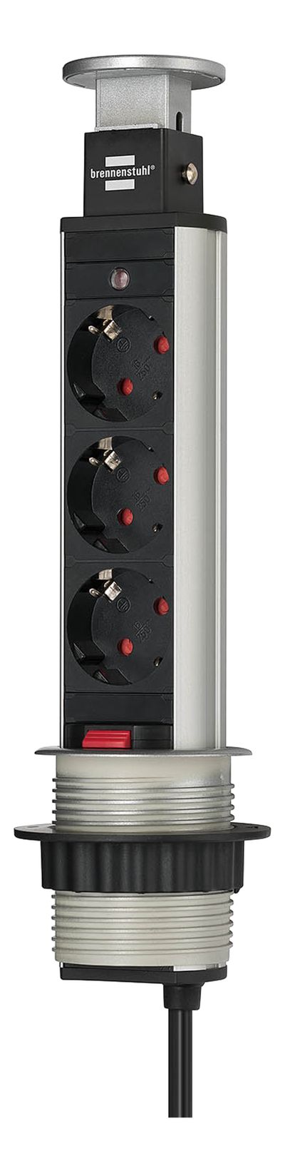 PÖYTÄLEVYYN ASENNETTAVA JATKOJOHTO 3-os 2m