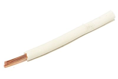 ASENNUSJOHTO 1,50mm2 VALKOINEN 1m