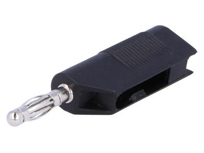 4mm 10A 60V BANAANILIITIN MUSTA