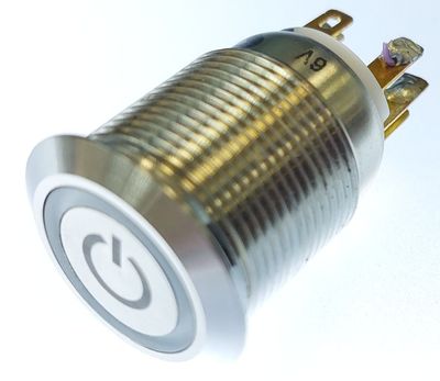 KYTKIN PUNAISELLA LED-MERKKIVALOLLA 12V (ON)-ON