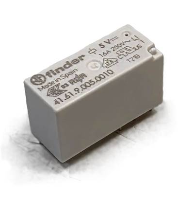 Finder 41.61.9.005.0010 pienoisrele 5 VDC 16 A