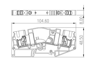 Dinkle DPTL6N, FTT C2, 1kV 30A, pushin, 0.5-10mm2, BG Dinkle DPTL6N, FTT C2, 1kV 30A, pushin, 0.5-10mm2, BG