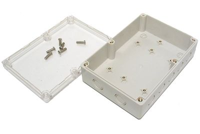 LÄPINÄKYVÄ MUOVIKOTELO LÄPIVIENNEILLÄ IP65 56x180x125mm LÄPINÄKYVÄ MUOVIKOTELO LÄPIVIENNEILLÄ IP65 56x180x125mm