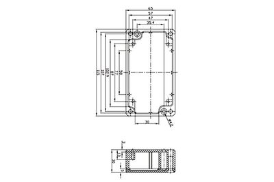 PAINEVALUALUMIINIKOTELO 115x65x30mm