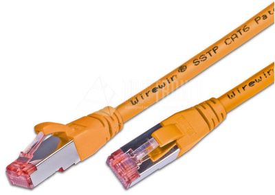CAT6 VERKKOKAAPELI SUOJATTU S/FTP 1m oranssi