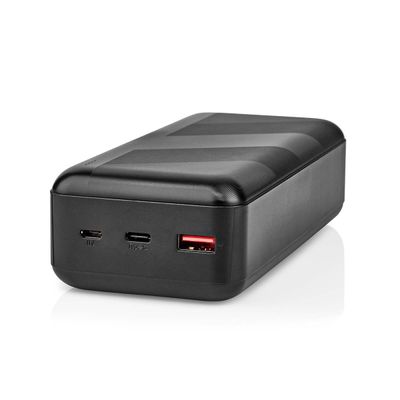 MATKA-AKKU 1x USB-A, 1x USB-C 5V 30Ah, musta