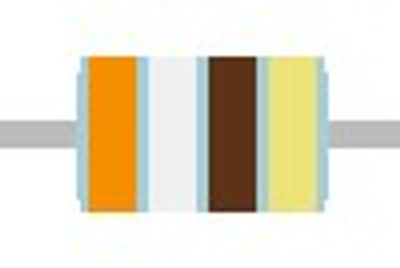 METALLIOKSIDIKALVOVASTUS 1W: 390ohm METALLIOKSIDIKALVOVASTUS 1W: 390ohm