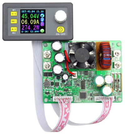 STEP-DOWN DC/DC-MUUNNIN LCD-NÄYTTÖ 15A 50V