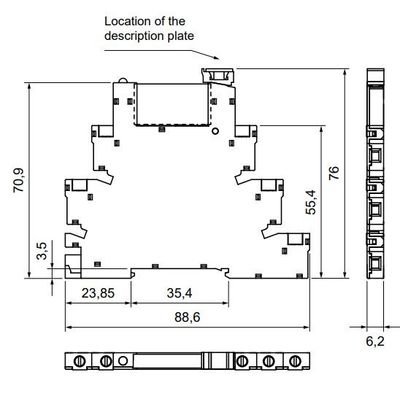 RELEMODUULI DIN-KISKOON 24V 6A RELEMODUULI DIN-KISKOON 24V 6A