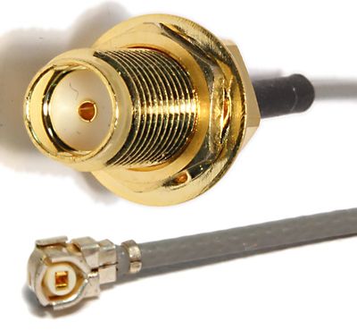 U.FL - SMA(F) Bulkhead  Jack 1,13mm L-150mm