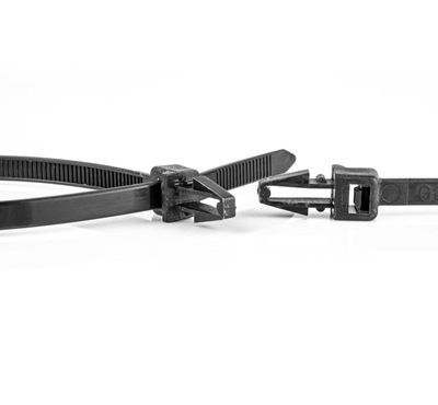 NIPPUSIDE PAINETTAVA 150x3,6mm MUSTA 100kpl