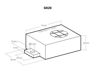 MUOVIKOTELO 72x50x28mm musta