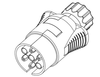 PERÄVAUNUPISTOKE 7-NAPAINEN